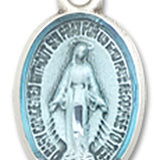 Miraculous Medal, Sterling Silver - No Chain