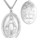 Men's Classic Miraculous Necklace, Sterling Silver with Chain - Sterling Silver