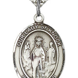 Our Lady of Knock Medal, Sterling Silver, Large