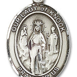 Our Lady of Knock Medal, Sterling Silver, Large - No Chain