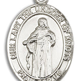 Our Lady of Knots Medal, Sterling Silver, Large - No Chain