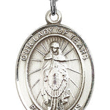 Our Lady of Tears Medal, Sterling Silver, Large