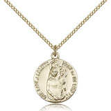 Our Lady of Loretto Medal, Gold Filled - Gold-tone