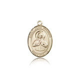 St. John Vianney Medal, 14 Karat Gold, Medium - 14 KT Yellow Gold
