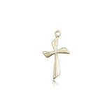 Cross Pendant, 14 Karat Gold - 14 KT Yellow Gold