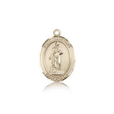 St. Barbara Medal, 14 Karat Gold, Medium - 14 KT Yellow Gold