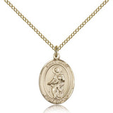 St. Jane of Valois Medal, Gold Filled, Medium - Gold-tone