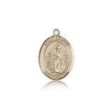 St. Aaron Medal, 14 Karat Gold, Medium - 14 KT Yellow Gold