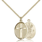 Air Force Cross Pendant, Gold Filled - Gold-tone