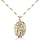 St. Casimir of Poland Medal, Gold Filled, Medium - Gold-tone