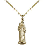St. Anthony Medal, Gold Filled - Gold-tone