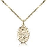 St. Anthony of Padua Medal, Gold Filled - Gold-tone