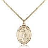 St. Barnabas Medal, Gold Filled, Medium - Gold-tone