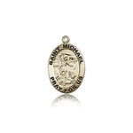St. Michael the Archangel Medal, 14 Karat Gold - 14 KT Yellow Gold