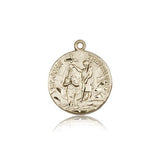 St. John the Baptist Medal, 14 Karat Gold - 14 KT Yellow Gold