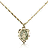 Miraculous Medal, Gold Filled - Gold-tone