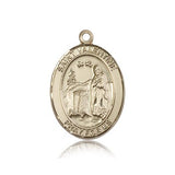 St. Valentine of Rome Medal, 14 Karat Gold, Large - 14 KT Yellow Gold