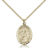 St. Cecilia Marching Band Medal, Gold Filled, Medium - Gold-tone