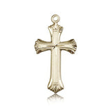Cross Pendant, 14 Karat Gold - 14 KT Yellow Gold
