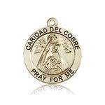 Caridad Del Cobre Medal, 14 Karat Gold - 14 KT Yellow Gold
