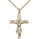 Crucifix Pendant, Gold Filled - Gold-tone
