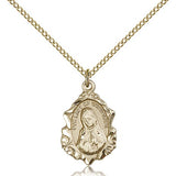 Our Lady of Guadalupe Medal, Gold Filled - Gold-tone
