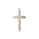 Cross Pendant, 14 Karat Gold - 14 KT Yellow Gold