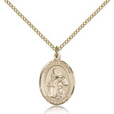 St. Isaiah Medal, Gold Filled, Medium - Gold-tone