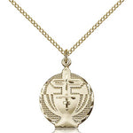Communion Medal, Gold Filled - Gold-tone