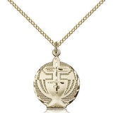 Communion Medal, Gold Filled - Gold-tone