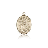 Our Lady of La Vang Medal, 14 Karat Gold, Medium - 14 KT Yellow Gold