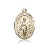 Our Lady of Knock Medal, 14 Karat Gold, Large - 14 KT Yellow Gold