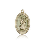 St. Christopher Medal, 14 Karat Gold - 14 KT Yellow Gold