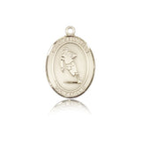 St. Sebastian Rugby Medal, 14 Karat Gold, Medium - 14 KT Yellow Gold