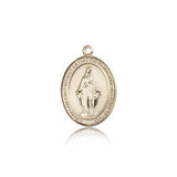 Miraculous Medal, 14 Karat Gold, Medium - 14 KT Yellow Gold