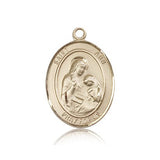 St. Ann Medal, 14 Karat Gold, Large - 14 KT Yellow Gold