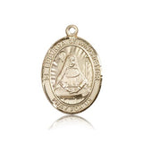 St. Edburga of Winchester Medal, 14 Karat Gold, Large - 14 KT Yellow Gold