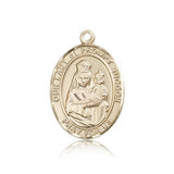 Our Lady of Prompt Succor Medal, 14 Karat Gold, Large - 14 KT Yellow Gold