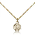 Miraculous Medal, Gold Filled - Gold-tone