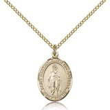 St. Bartholomew the Apostle Medal, Gold Filled, Medium - Gold-tone