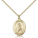 St. Rita of Cascia Medal, Gold Filled, Medium - Gold-tone