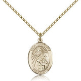 St. Margaret Mary Alacoque Medal, Gold Filled, Medium - Gold-tone