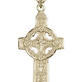 Scriptures Cross Pendant, Gold Filled - 24" 2.4mm Gold Plated Endless Chain