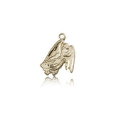 Guardian Angel Medal, 14 Karat Gold - 14 KT Yellow Gold