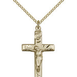 Crucifix Pendant, Gold Filled - Gold-tone