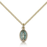 Miraculous Medal, Gold Filled - Gold-tone
