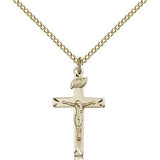 Crucifix Pendant, Gold Filled - Gold-tone