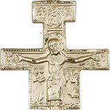 San Damiano Medal, Gold Filled - 24" 2.4mm Gold Plated Endless Chain