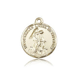 Guardian Angel Medal, 14 Karat Gold - 14 KT Yellow Gold