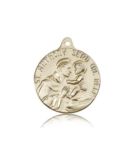 St. Anthony Medal, 14 Karat Gold - 14 KT Yellow Gold